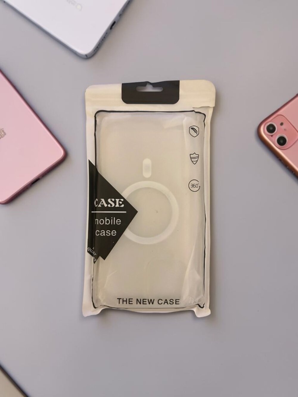 Clear Magnetic Phone Case w/ Screen Protector